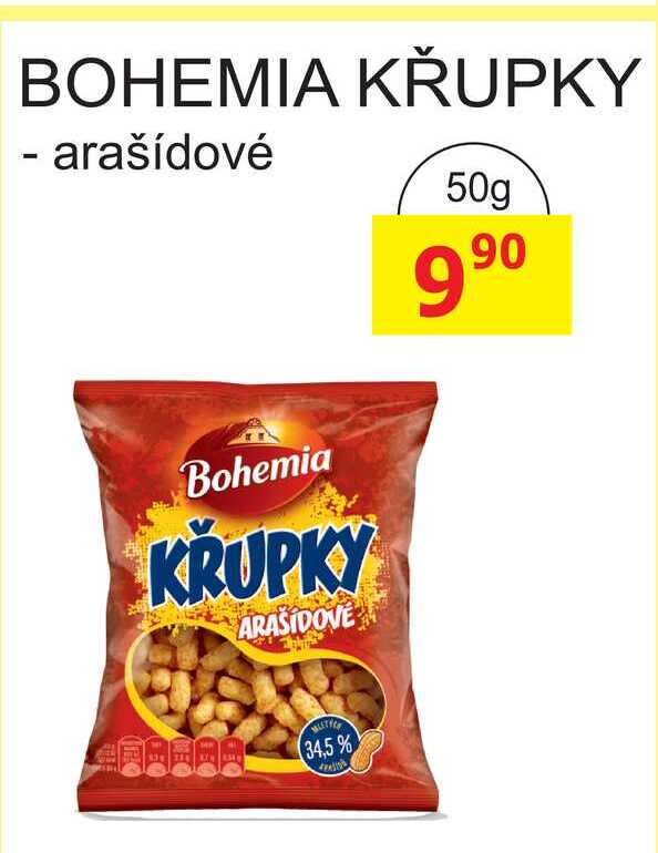BOHEMIA KŘUPKY - arašídové 50g