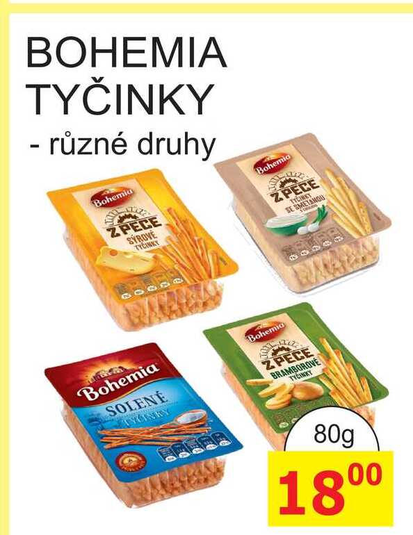 BOHEMIA TYČINKY 80g 