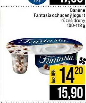 Danone Fantasia ochucený jogurt různé druhy 100-118 g