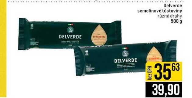 Delverde semolinové těstoviny různé druhy 500 g