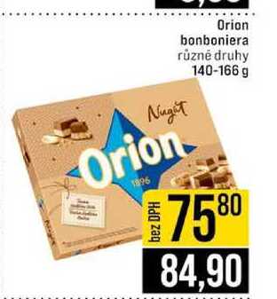 Orion bonboniera různé druhy 140-166 g 