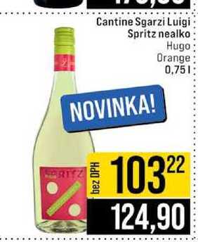 Cantine Sgarzi Luigi Spritz nealko Hugo Orange 0,75l