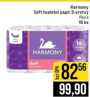 Harmony Soft toaletní papír 3-vrstvý flora 16 ks 