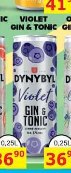 DYNYBYL Violet GIN & TONIC 0,25L míchaný nápoj