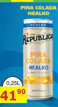 BOŽKOV REPUBLICA PINA COLADA NEALKO 0,25L míchaný nápoj