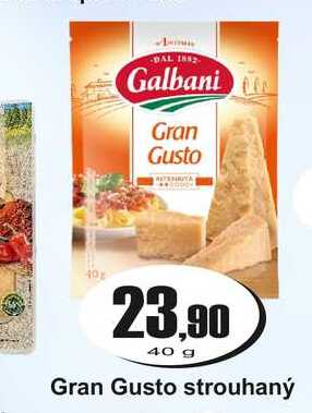Gran Gusto strouhaný 40 g