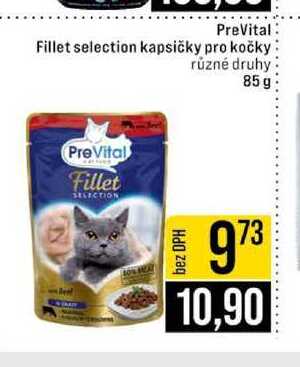 PreVital Fillet selection kapsičky pro kočky různé druhy 85 g 