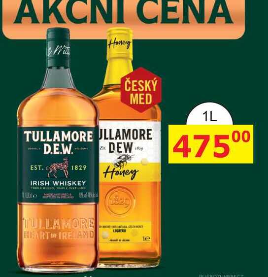 Tullamore Dew Irish whiskey 1l