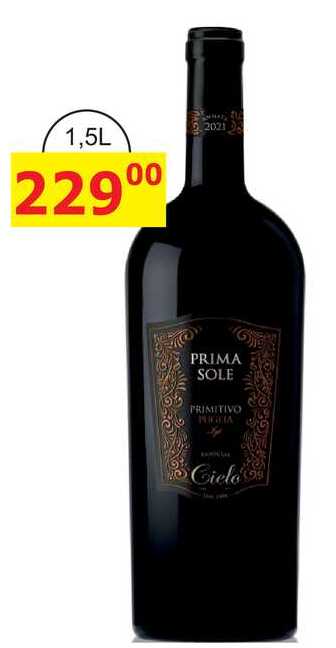 PRIMASOLE PRIMITIVO 1,5l