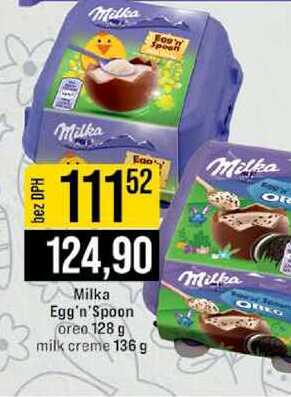 Milka Egg'n'Spoon oren 128 g milk creme 136 g