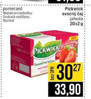 Pickwick ovocný čaj jahoda 20x2 g