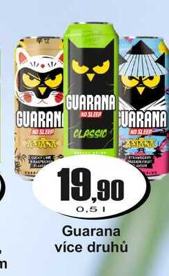 Guarana více druhů 0,5 l