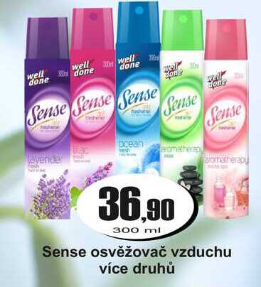 Sense osvěžovač vzduchu více druhů 300 ml 