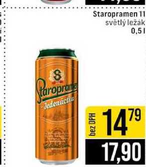 Staropramen 11 světlý ležák 0,5l