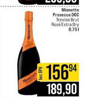 Mionetto Prosecco DOC Treviso Brut Rosé Extra Dry 0,75l