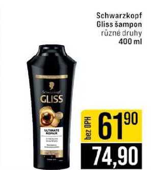 Schwarzkopf Gliss šampon různé druhy 400 ml