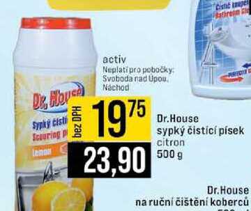 Dr.House sypký čisticí písek citron 500 g