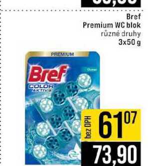 Bref Premium WC blok různé druhy 3x50 g