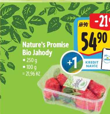 Nature's Promise Bio Jahody  250g 