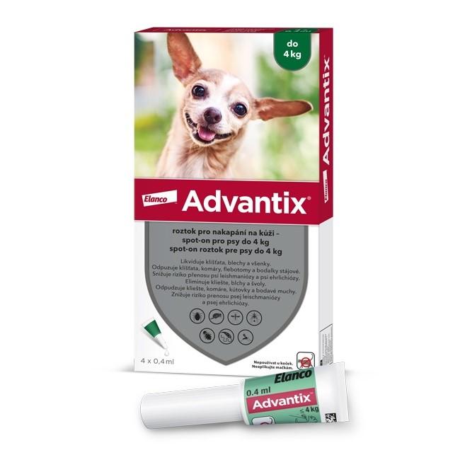 Advantix pro psy do 4kg spot-on 4x0.4ml