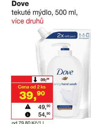 Dove tekuté mýdlo, 500 ml