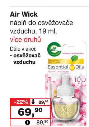 Air Wick náplň do osvěžovače vzduchu, 19 ml