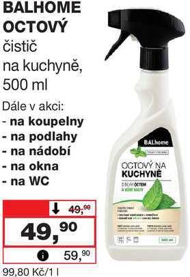 BALHOME OCTOVÝ čistič na kuchyně, 500 ml