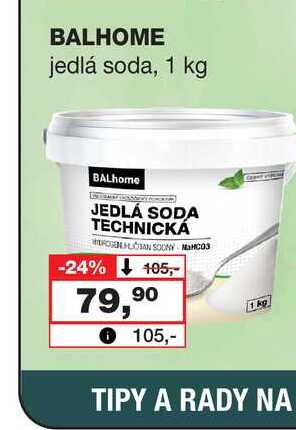 BALHOME jedlá soda, 1 kg