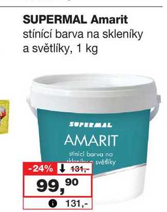 SUPERMAL Amarit stínící barva na skleníky a světlíky, 1 kg