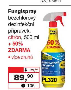 Fungispray bezchlorový dezinfekční přípravek 500ml