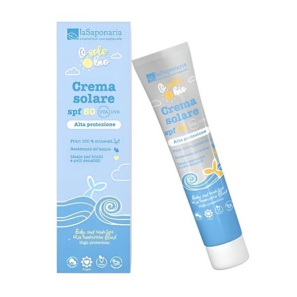 laSaponaria BIO Opalovací krém pro děti a citlivou pokožku SPF 50