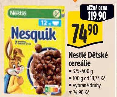   Nestlé Dětské cereálie 375-400 g 