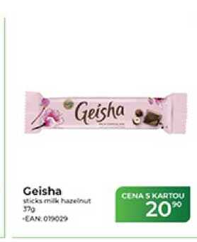 Geisha sticks milk hazelnut 37 g