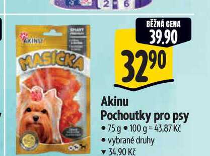   Akinu Pochoutky pro psy 75 g 