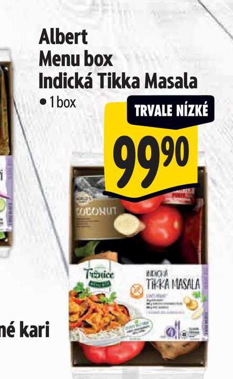 Albert Menu box Indická Tikka Masala  1 box 