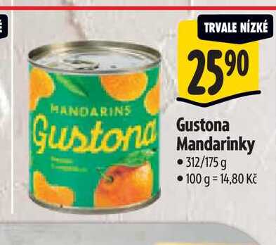  Gustona Mandarinky 312/175 g  