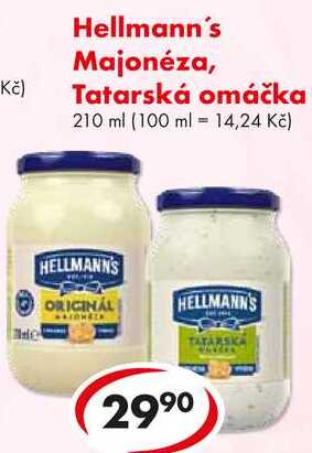 Hellmann's Majonéza, Tatarská omáčka, 210 ml