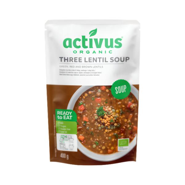Activus ORGANIC Polévka ze tří druhů čočky
