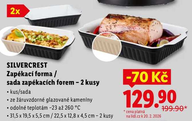 Zapékací forma/sada zapékacích forem - 2 kusy 