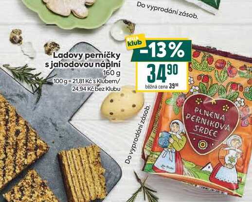 Ladovy perníčky s jahodovou náplní 160 g