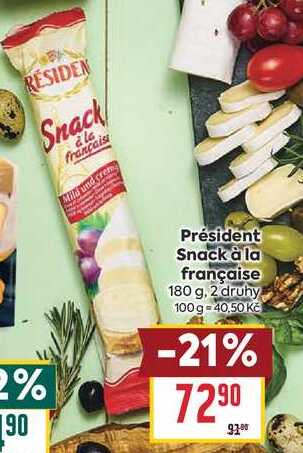 Président Snack à la française 180 g