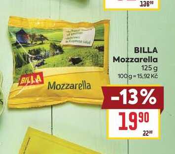 BILLA Mozzarella 125 g