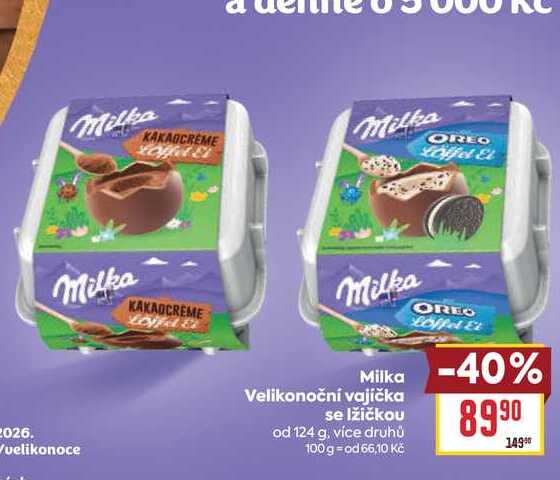 Milka Velikonoční vajíčka se lžičkou od 124 g