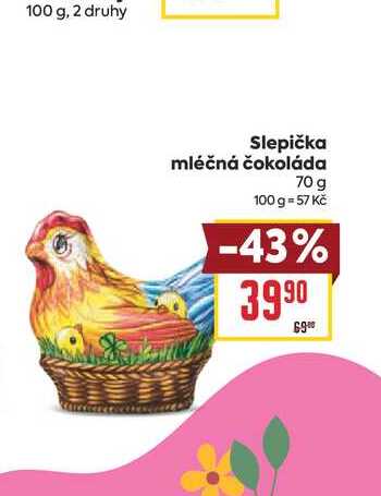 Slepička mléčná čokoláda 70 g
