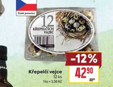 Křepelčí vejce 12 ks 