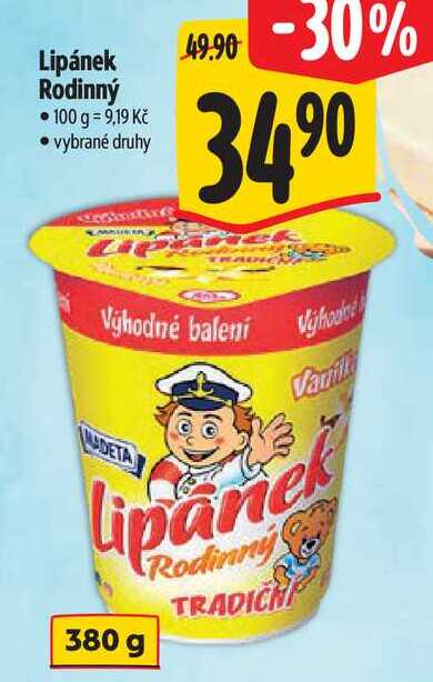 Lipánek Rodinný, 380 g