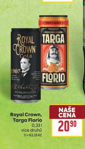 Royal Crown, Targa Florio 0,33l