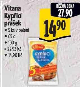 Vitana Kypřicí prášek, 65 g