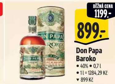 Don Papa Baroko, 0,7 l