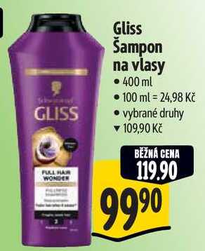 Gliss Šampon na vlasy, 400 ml